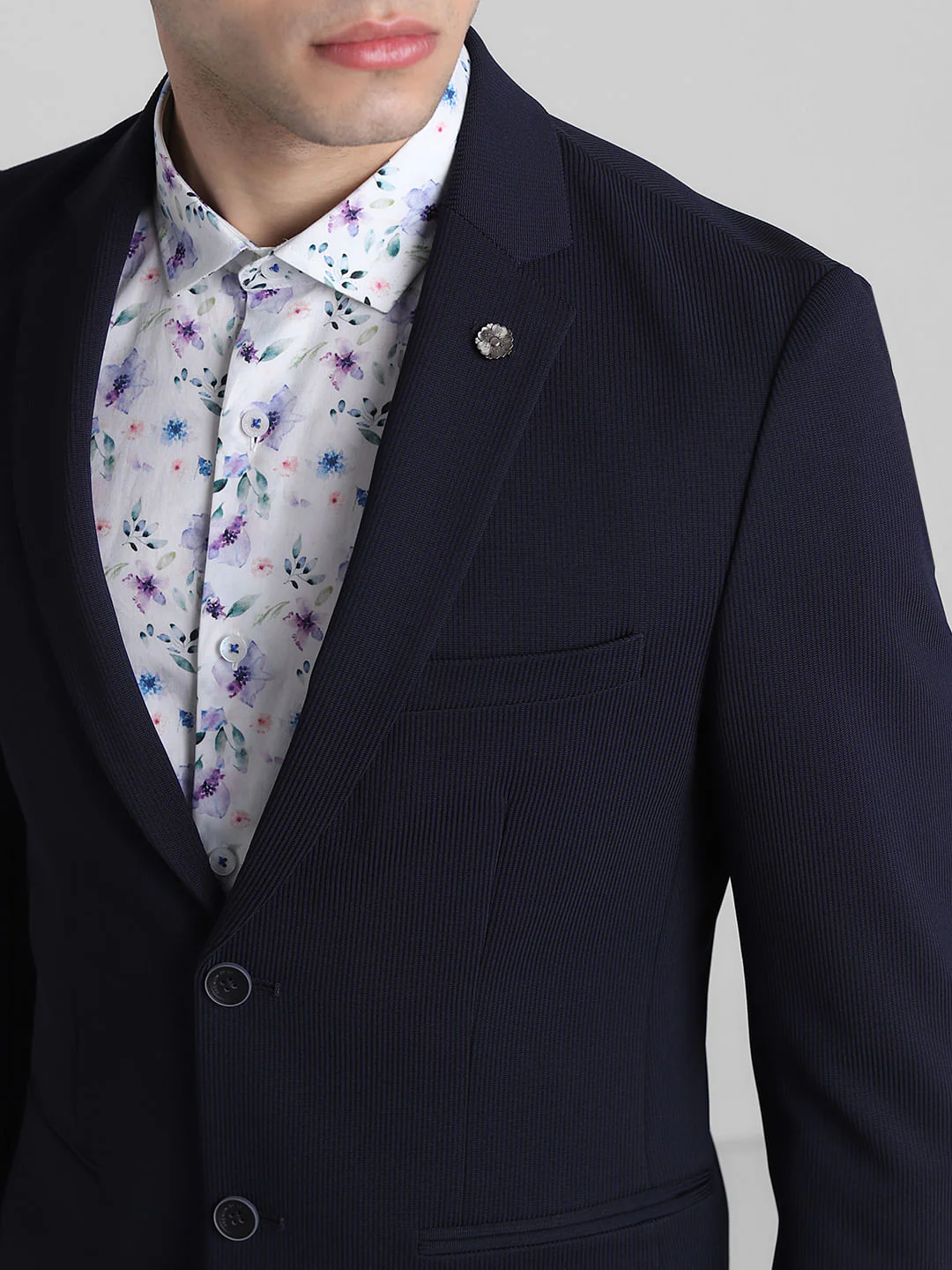 Navy Blue Double Button Blazer - Image 5