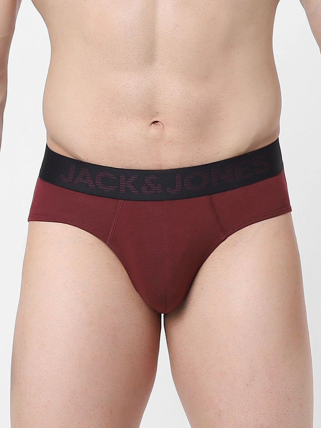 Maroon Logo Print Briefs