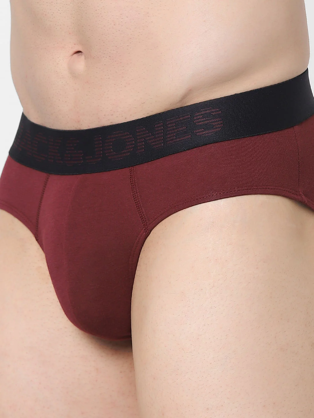 Maroon Logo Print Briefs - Image 4