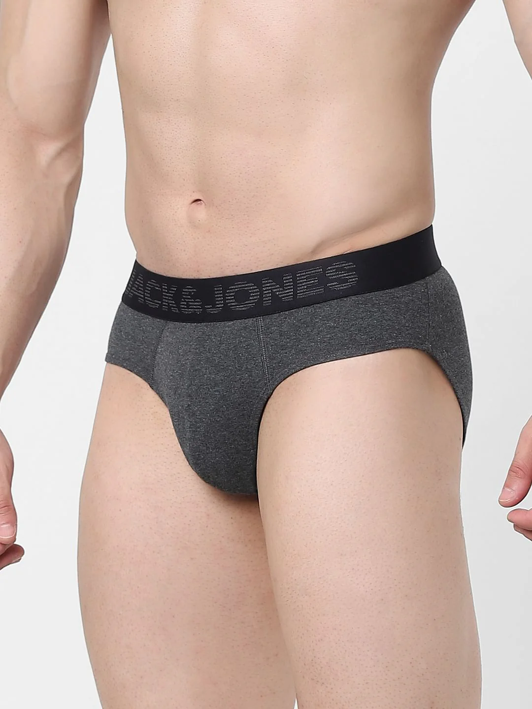 Grey Logo Print Briefs - Image 2