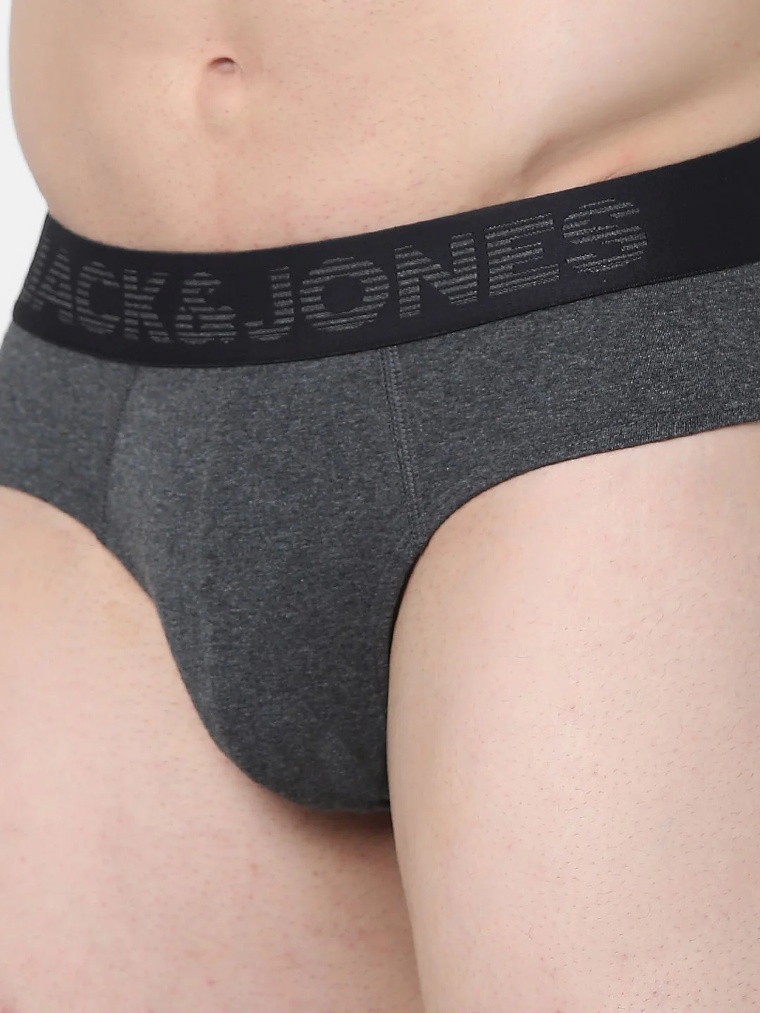 Grey Logo Print Briefs - Image 4