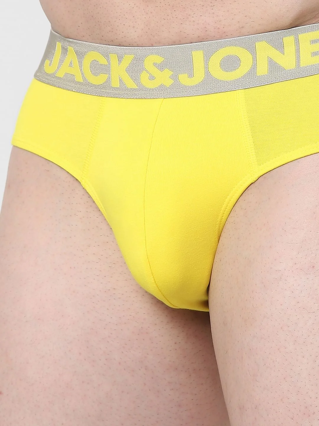 Yellow Logo Print Briefs - Image 4