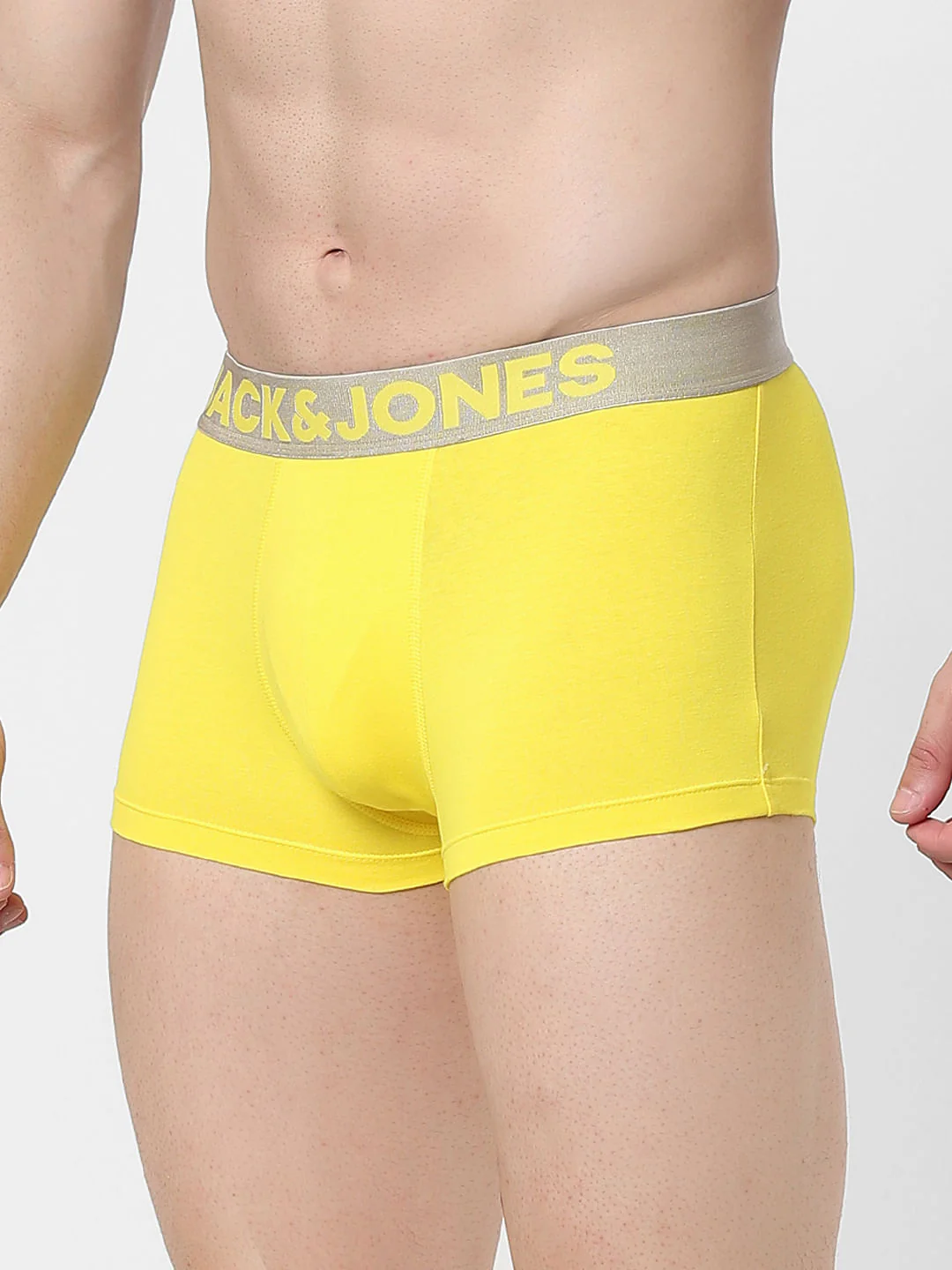 Yellow Logo Print Trunks - Image 2