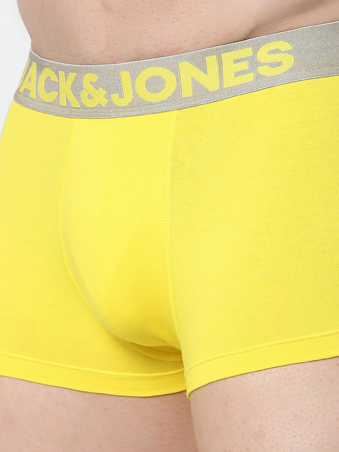 Yellow Logo Print Trunks - Image 4