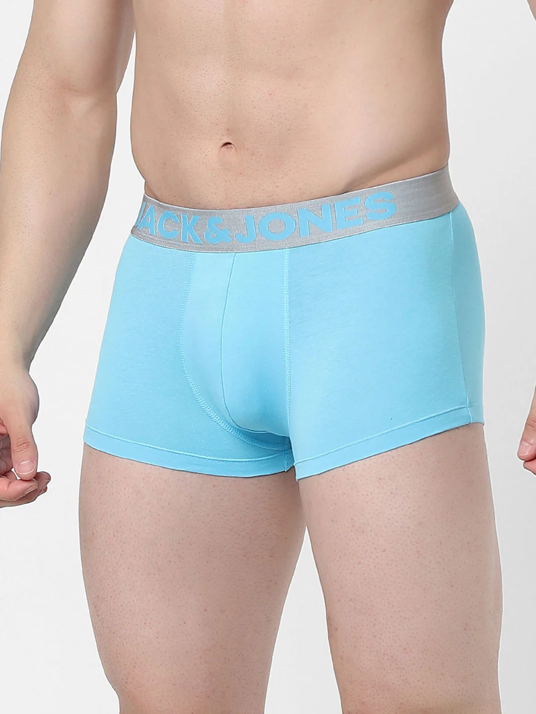 Light Blue Logo Print Trunks - Image 2