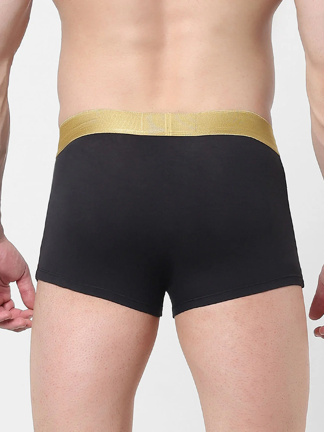 Black Logo Print Trunks - Image 3
