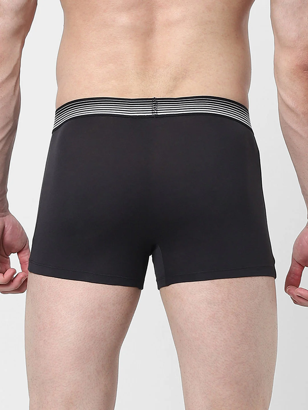 Black Logo Print Trunks - Image 3