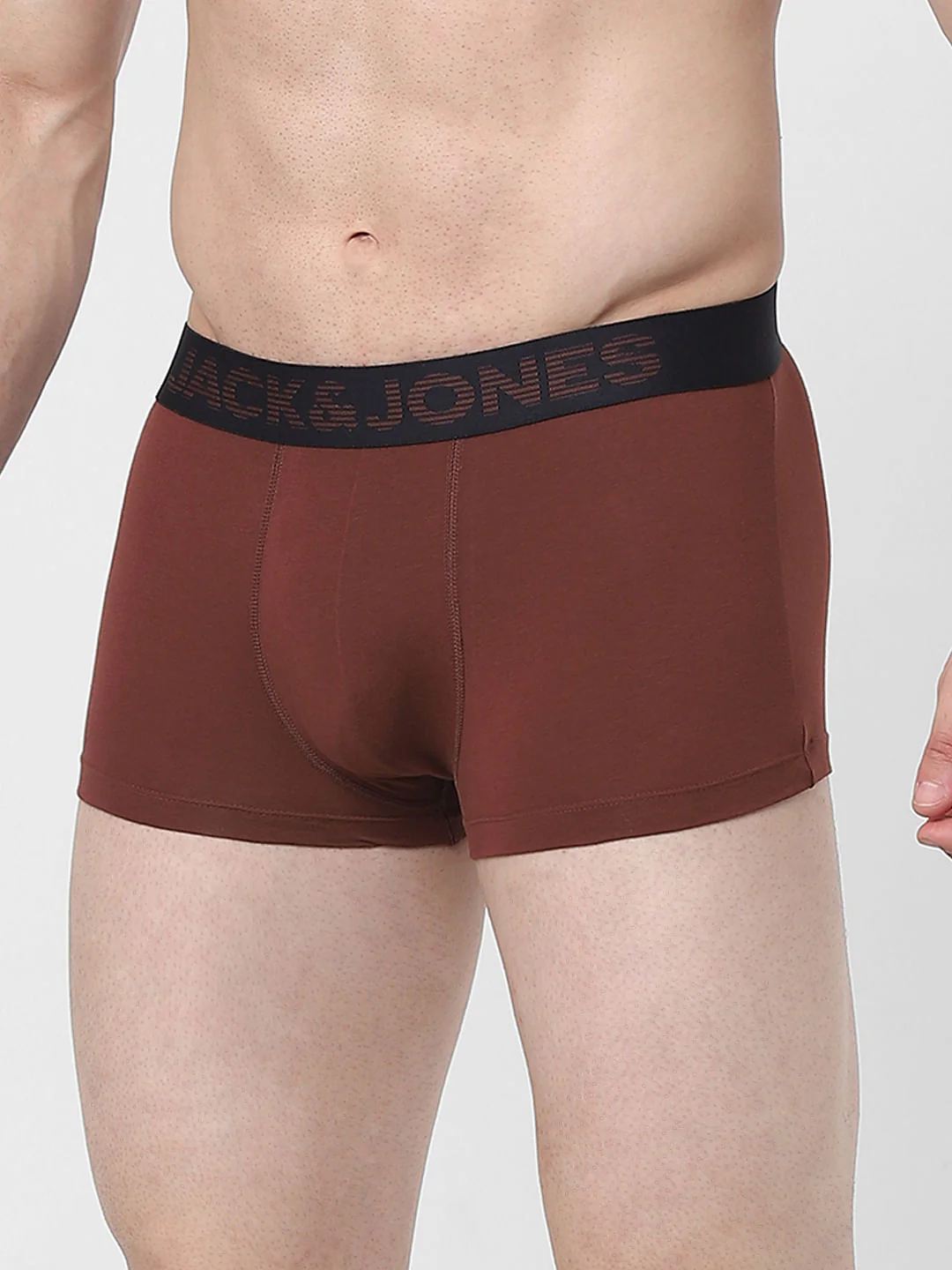 Brown Logo Print Trunks - Image 2
