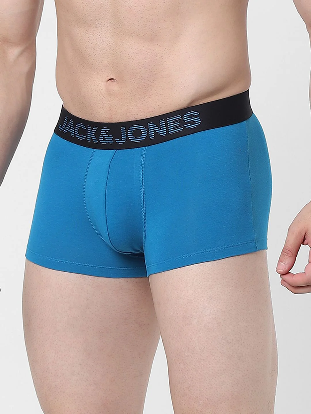 Blue Logo Print Trunks - Image 2