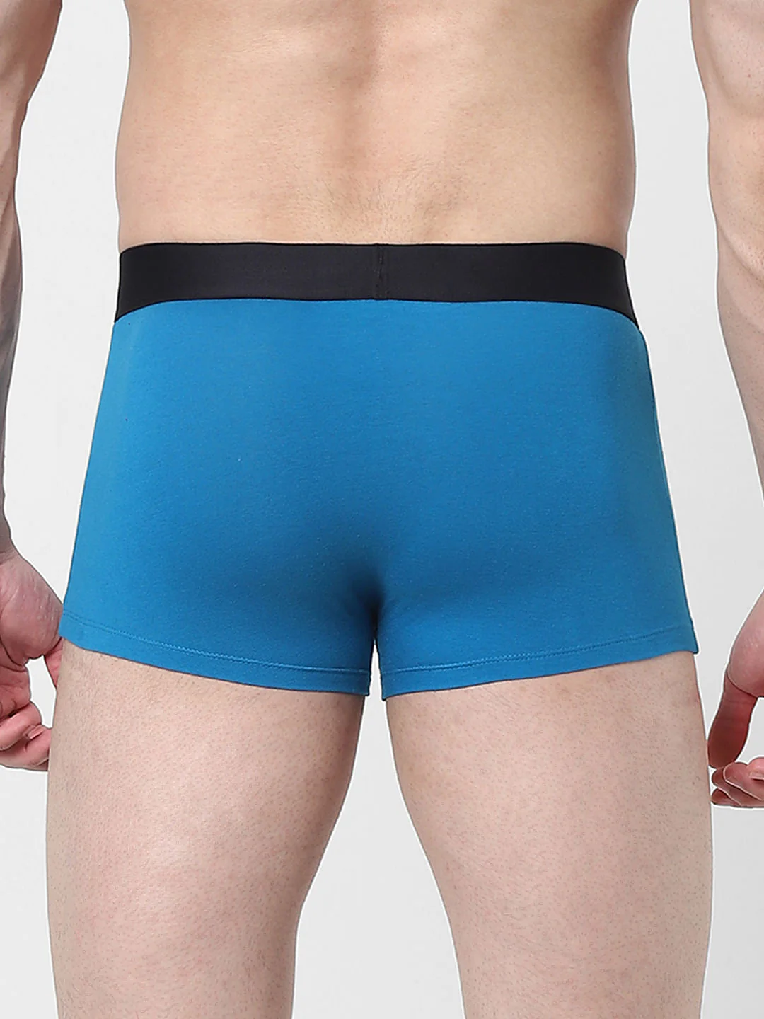 Blue Logo Print Trunks - Image 3