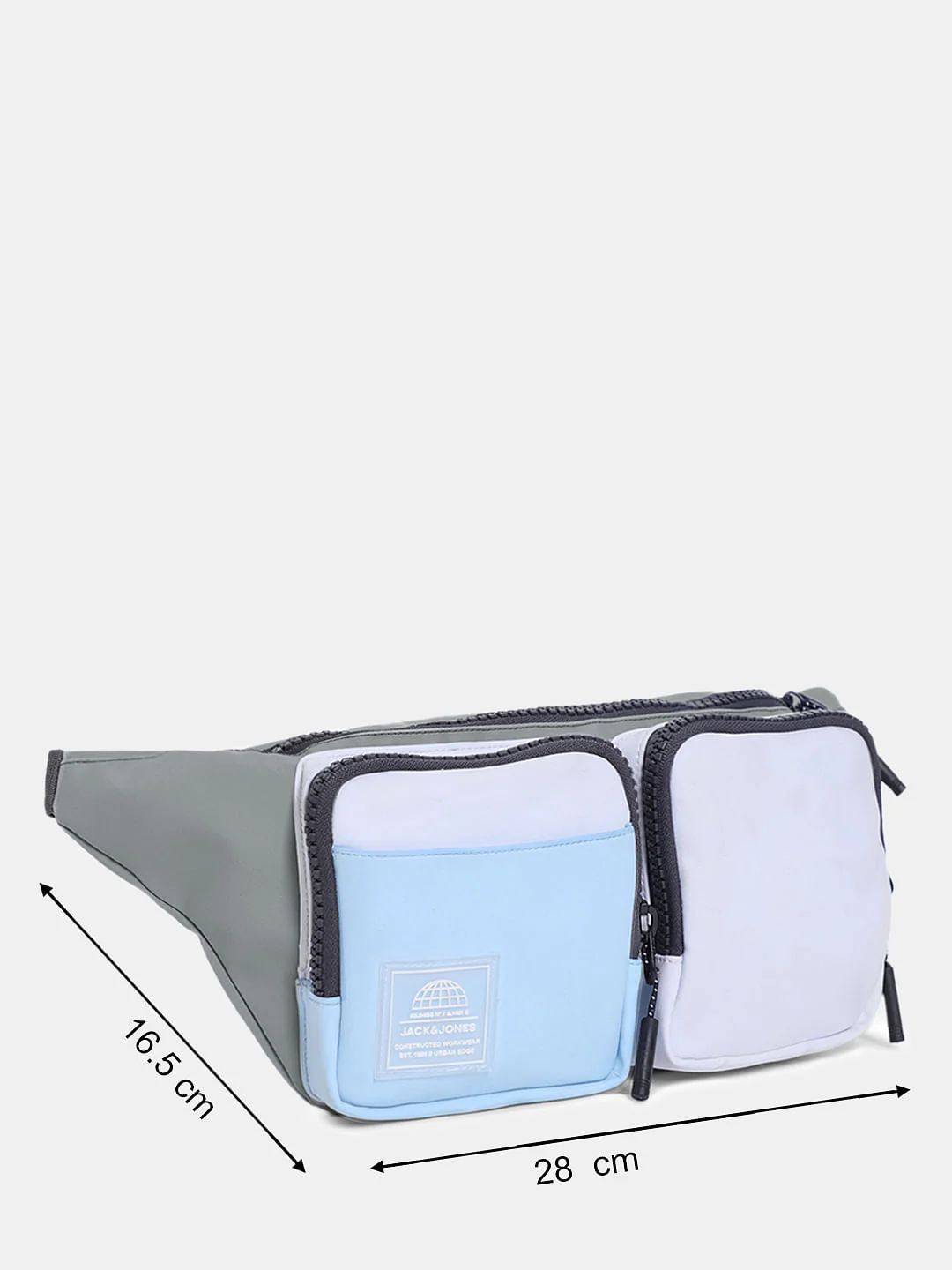 Grey Colourblocked Chestpack - Image 6