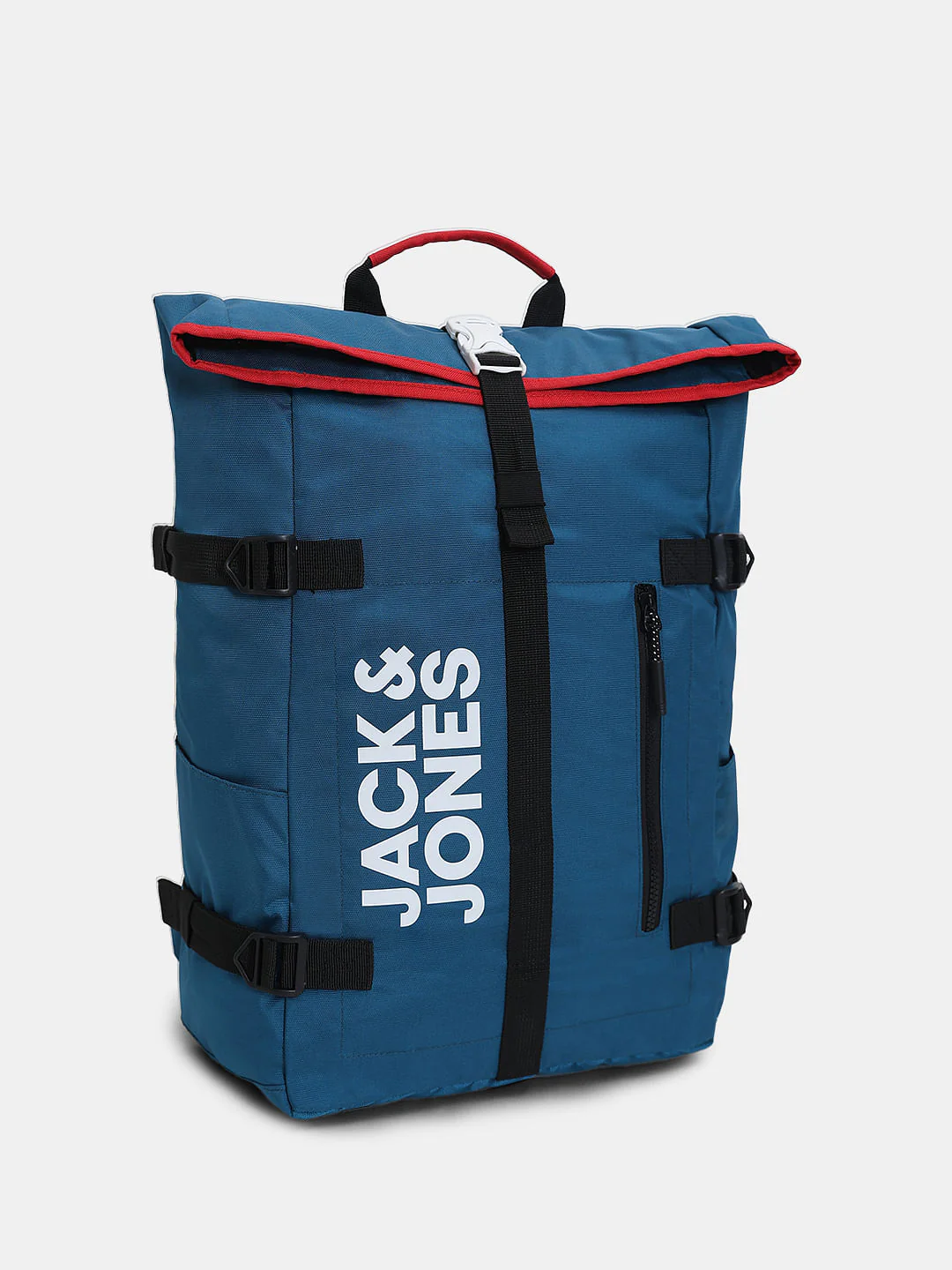 Blue Roll Top Backpack - Image 2