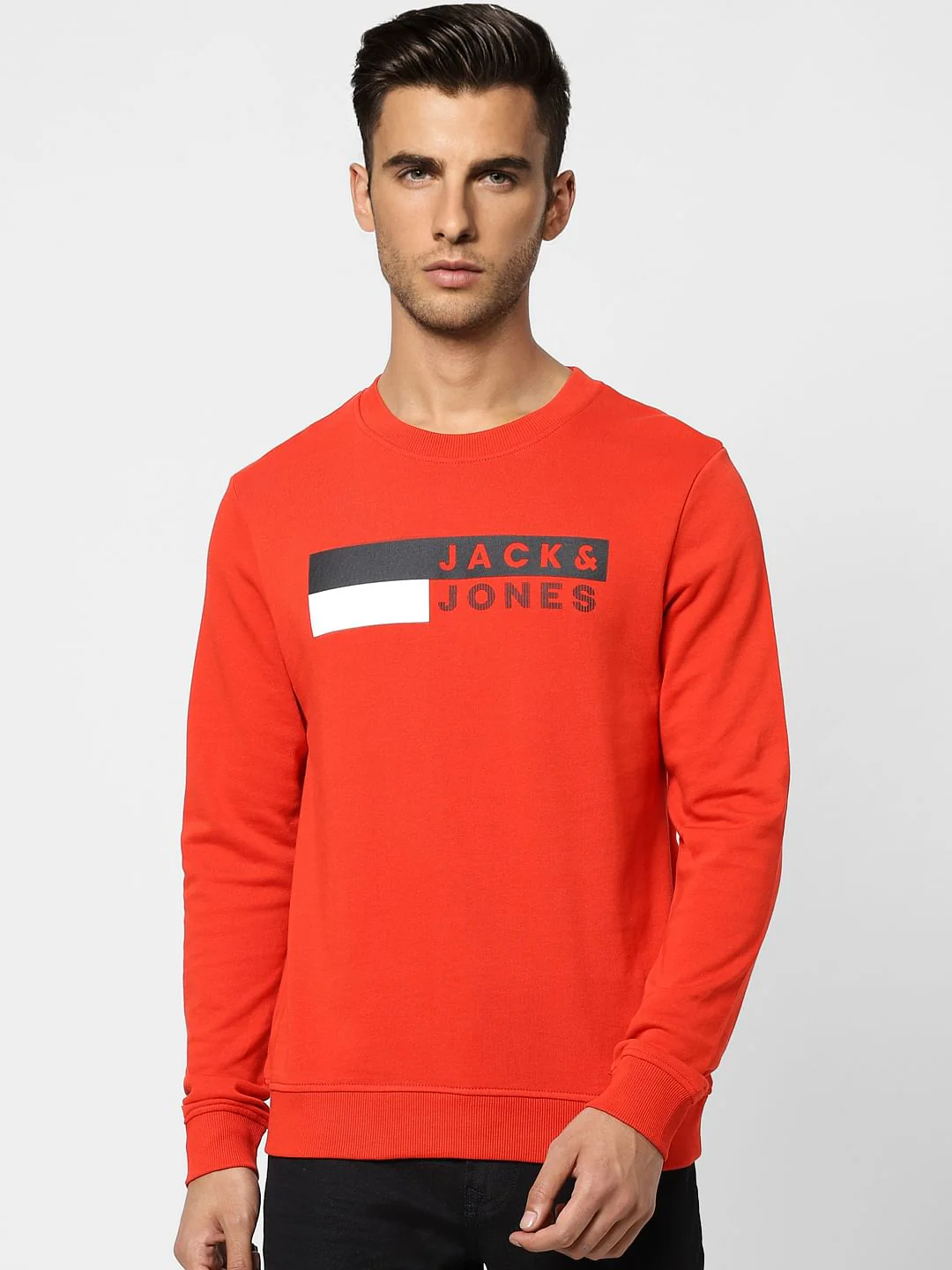 Red Logo Print Sweatshirt - Image 2