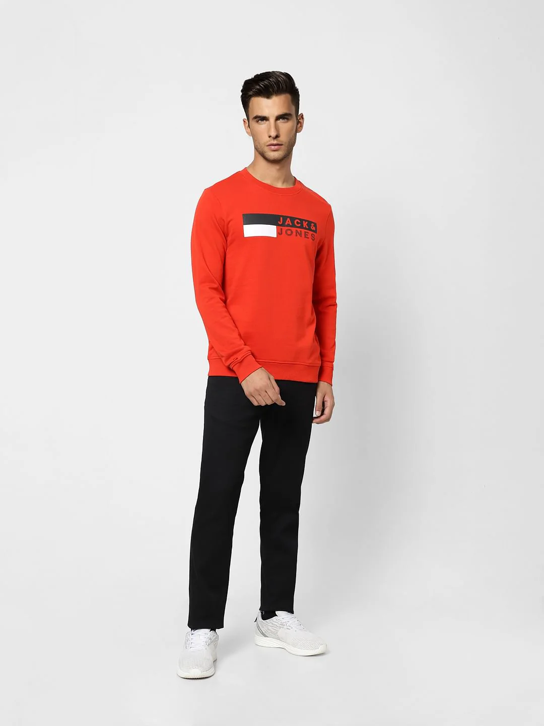 Red Logo Print Sweatshirt - Image 5