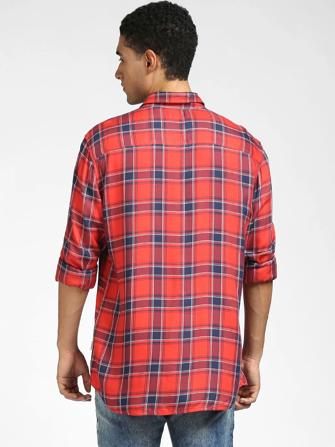 Red Checks Full Sleeves Shirt - Image 4