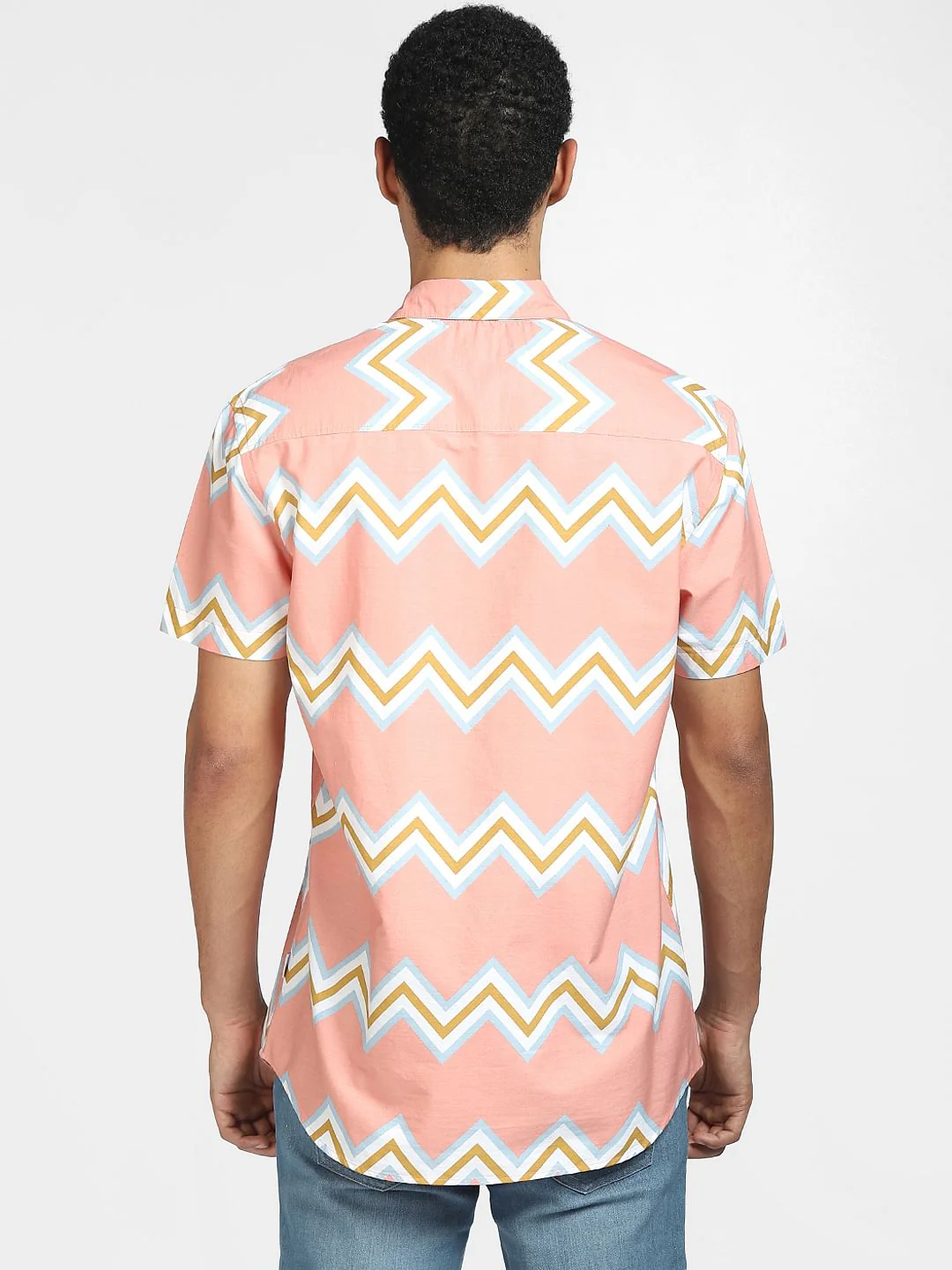 Pink Chevron Print Shirt - Image 4