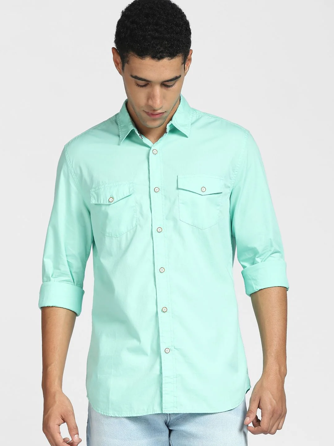 Green Full Sleeves Shirt - Image 2