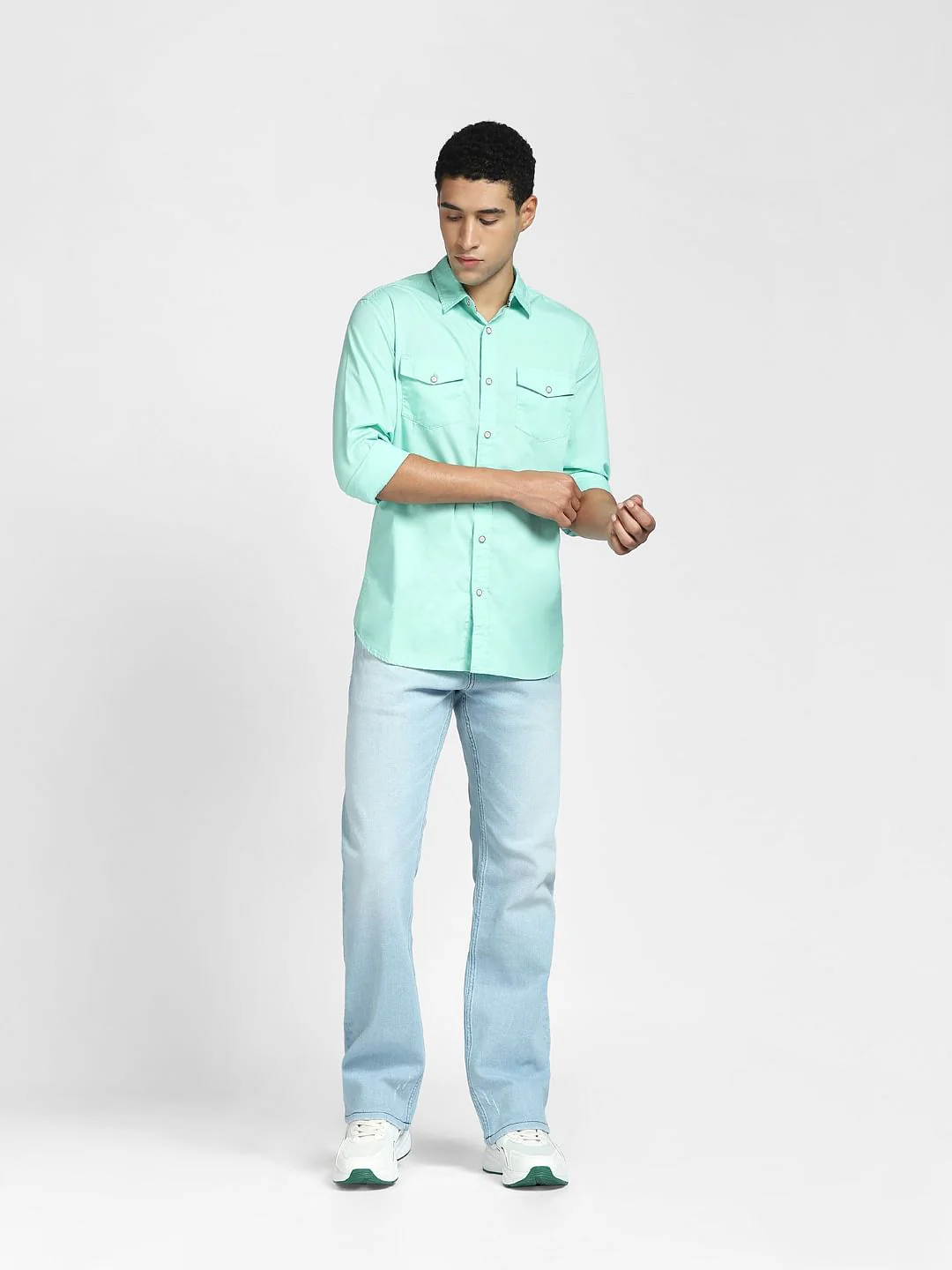 Green Full Sleeves Shirt - Image 6