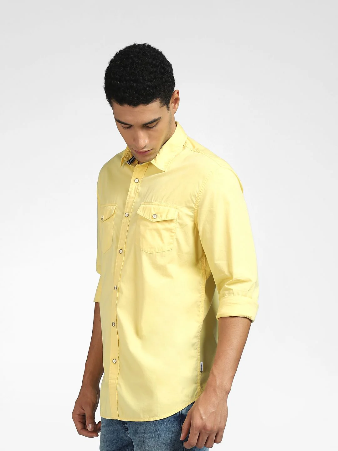 Yellow Full Sleeves Shirt - Image 3