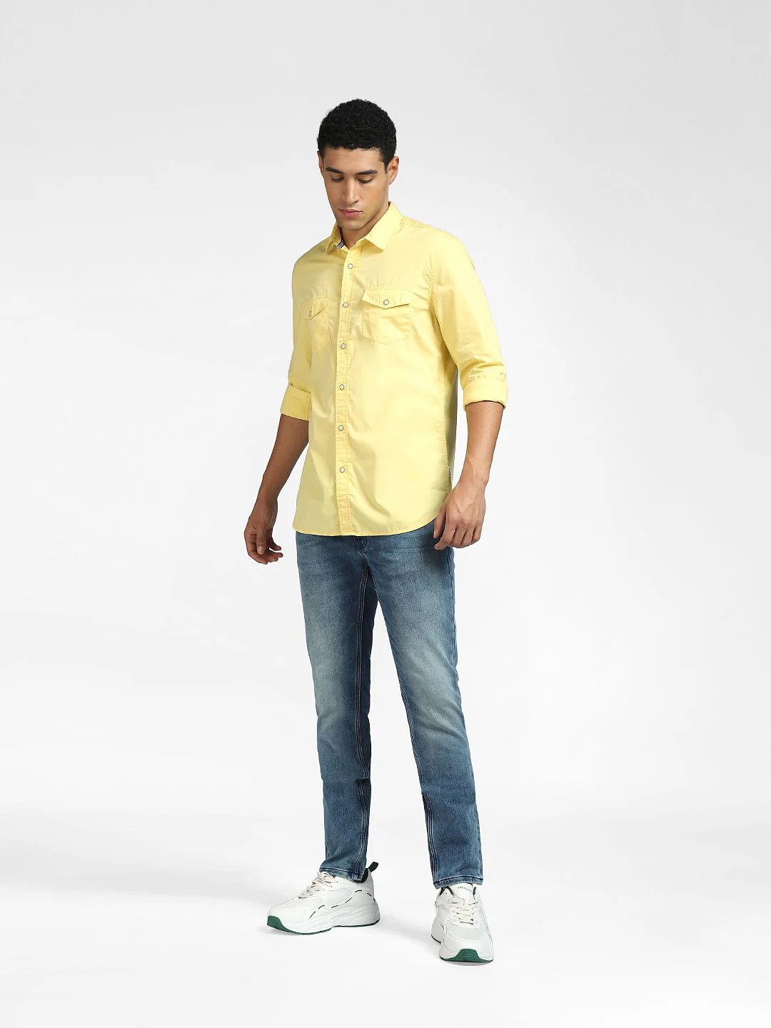 Yellow Full Sleeves Shirt - Image 6