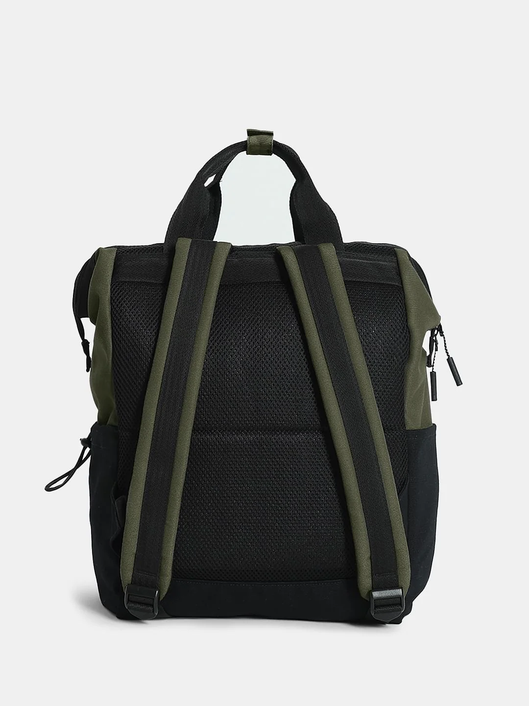 Olive Green Camo Print Backpack - Image 3