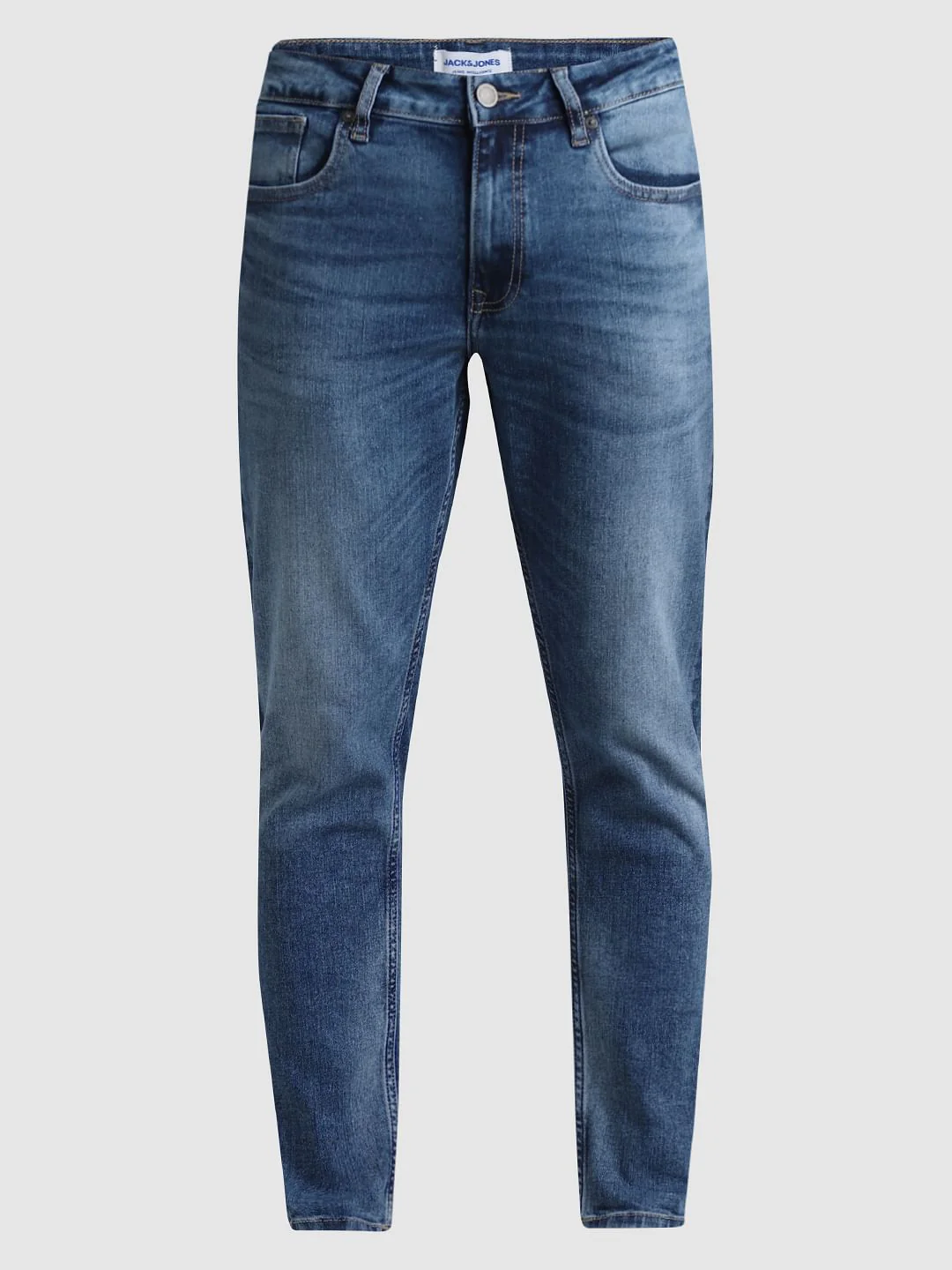 Light Blue Mid Rise Slim Fit Jeans - Image 6