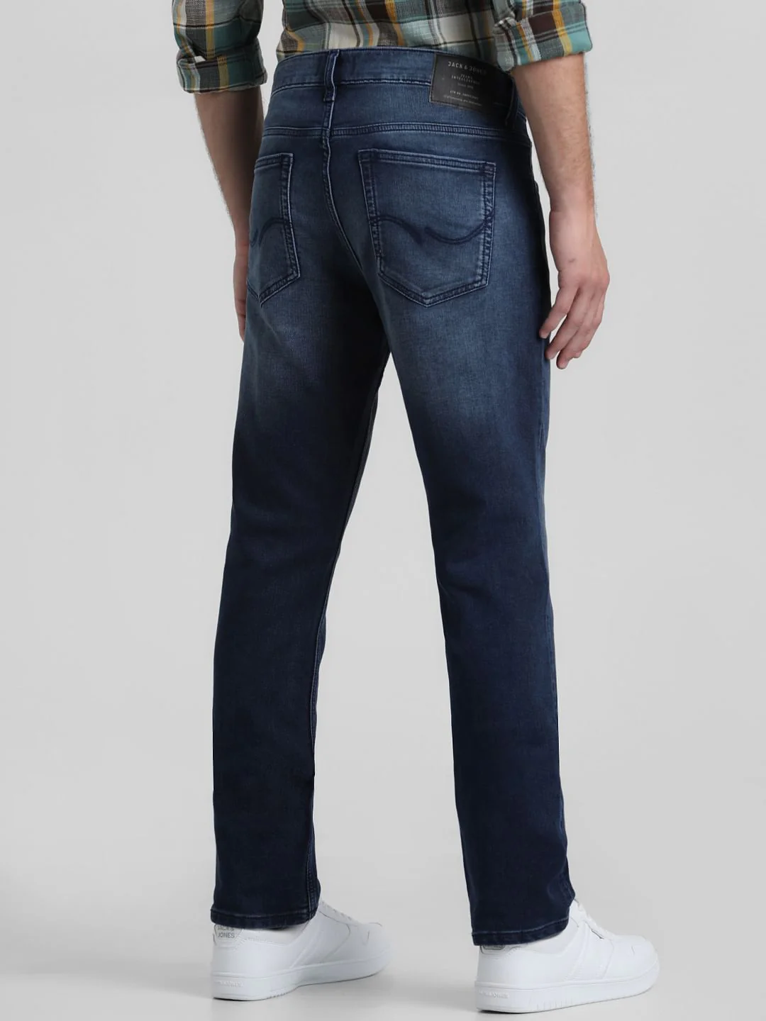 Blue Low Rise Washed Glenn Slim Jeans - Image 3