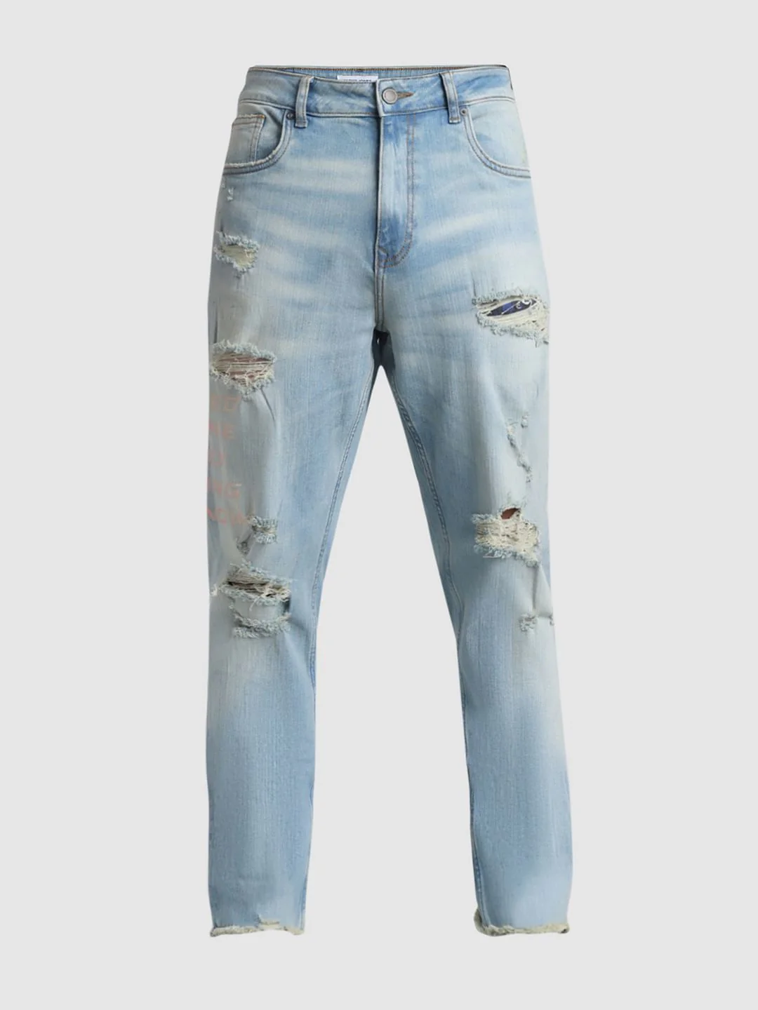 URBAN RACERS by JACK&JONES Blue Distressed Anti Fit Jeans - Image 7