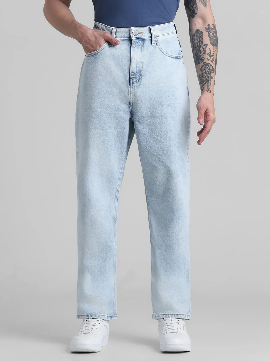 Light Blue High Rise Dario Loose Fit Jeans