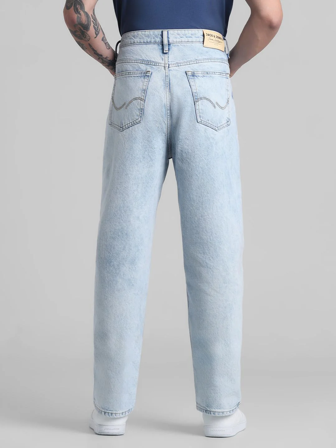 Light Blue High Rise Dario Loose Fit Jeans - Image 3