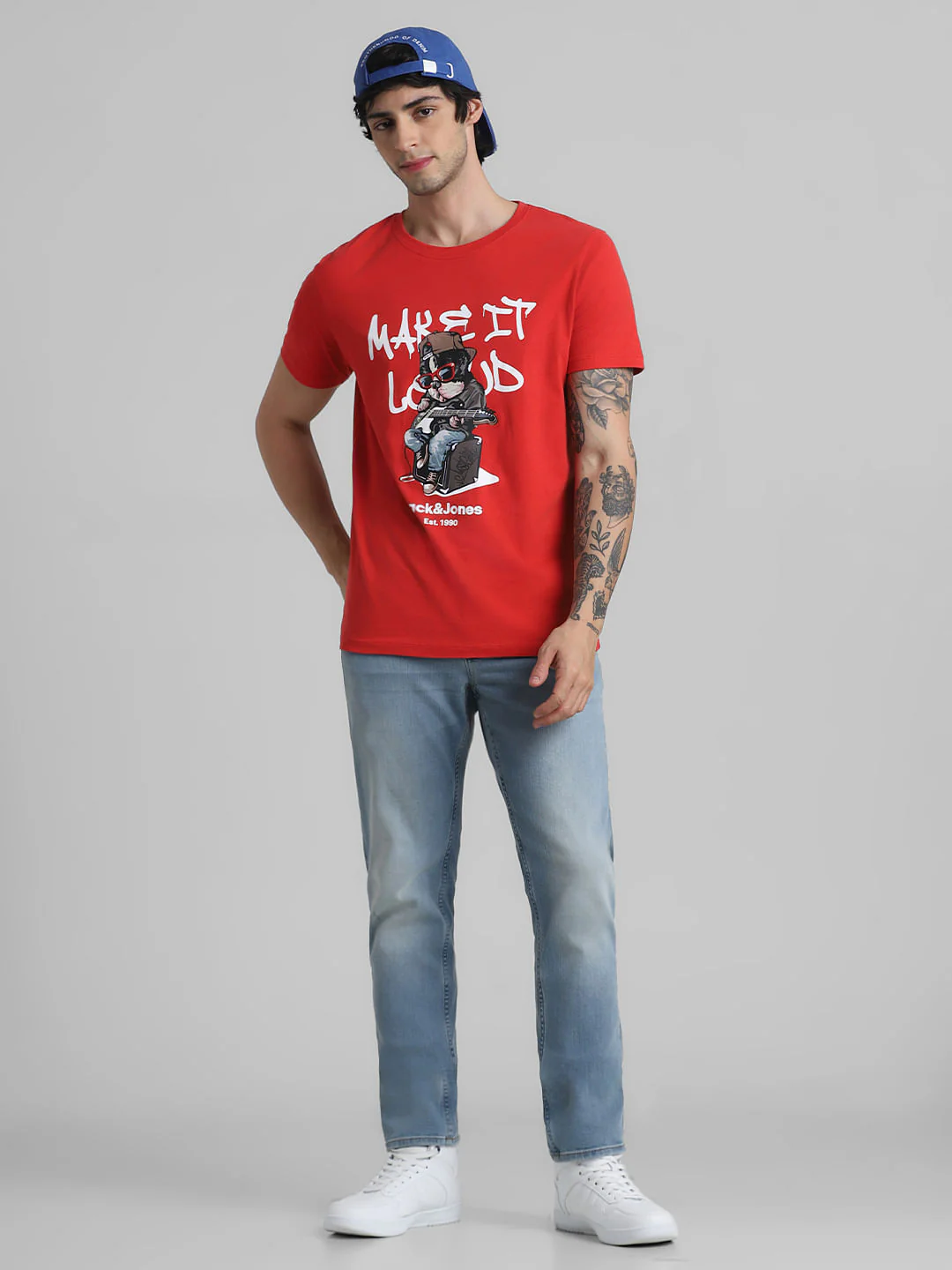 Light Blue Low Rise Glenn Slim Jeans - Image 5