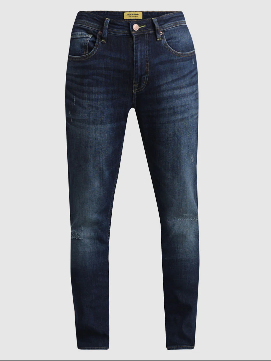 Blue Low Rise Distressed Liam Skinny Jeans - Image 6