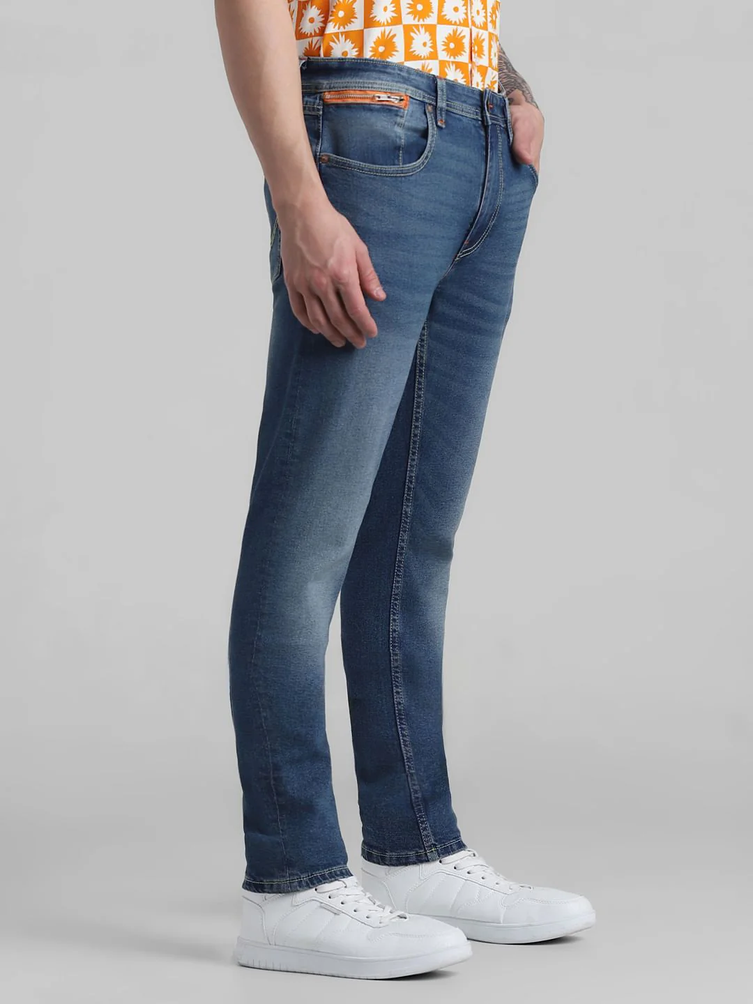 Blue Low Rise Ben Skinny Fit Jeans - Image 2