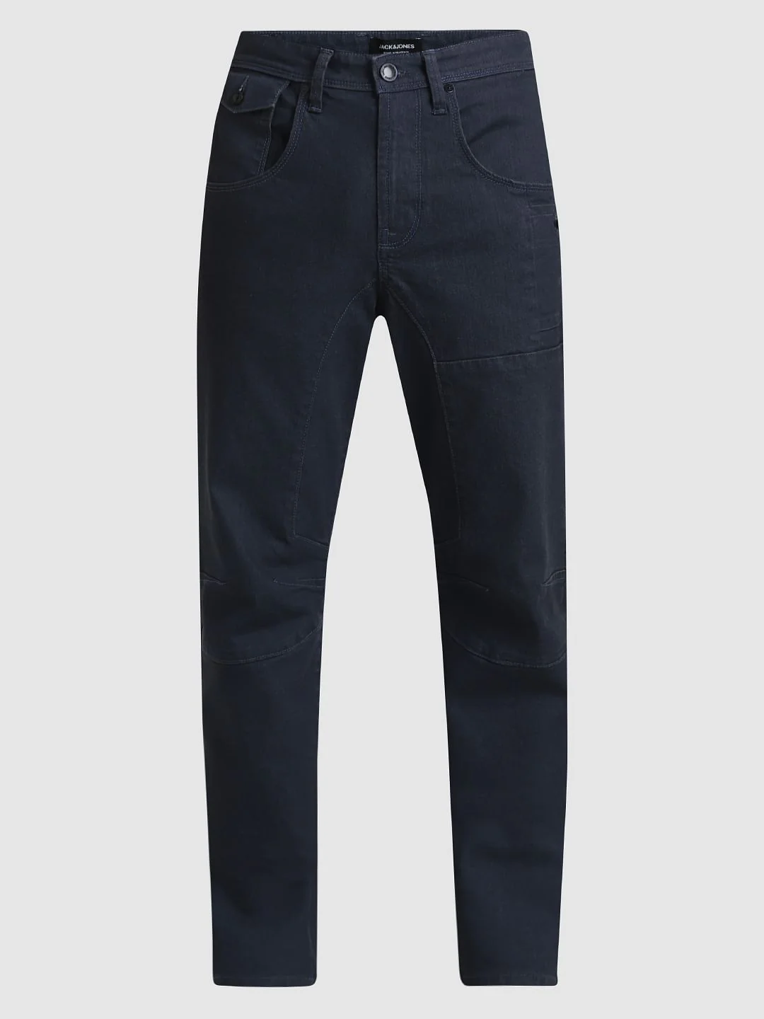 Dark Grey Low Rise Cut & Sew Anti Fit Jeans - Image 6