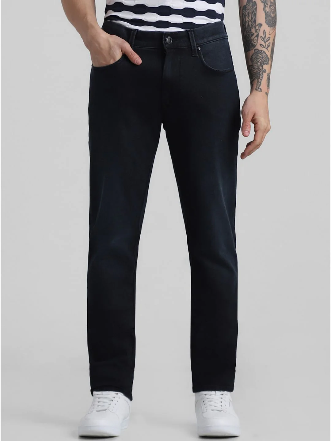 Dark Blue Low Rise Skinny Fit Jeans