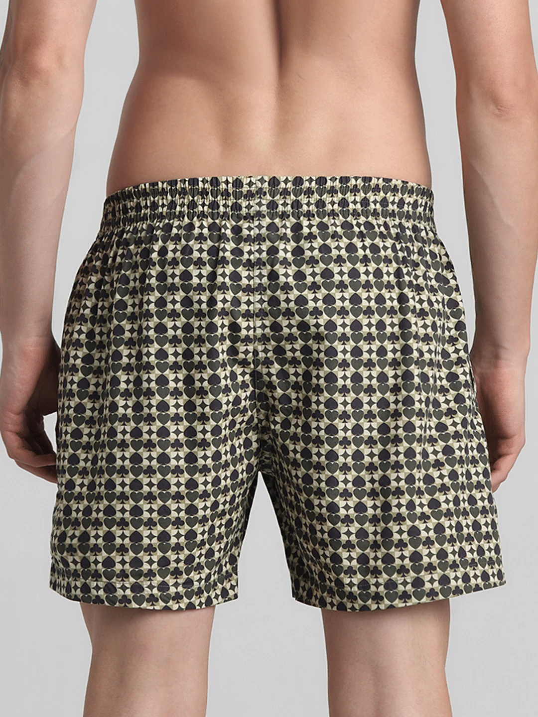 Green Printed Cotton Boxers - Image 3