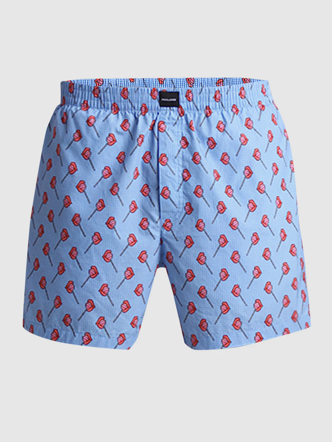 Blue Printed Cotton Boxers - Image 6