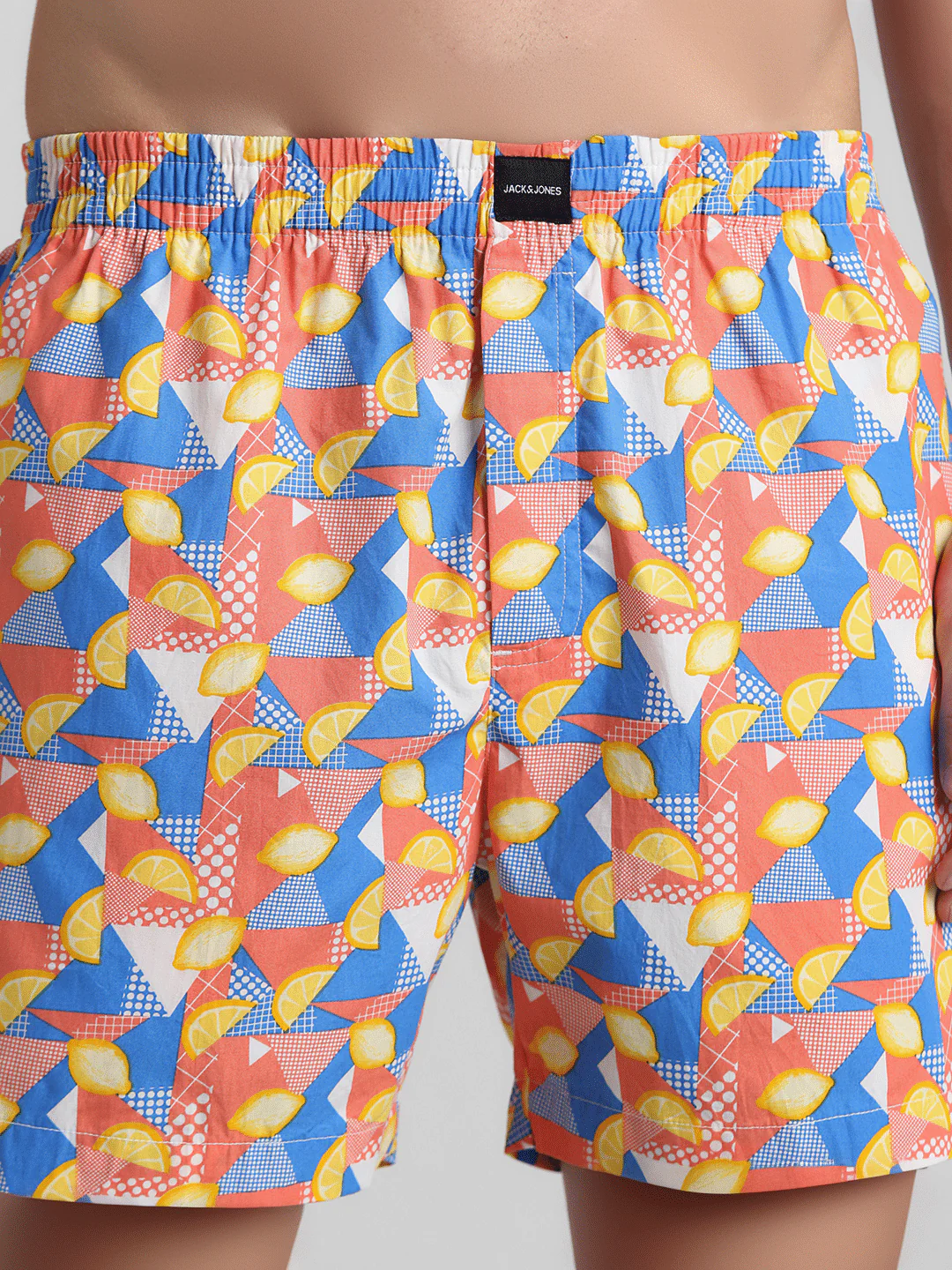 White Lemonade Print Cotton Boxers - Image 4