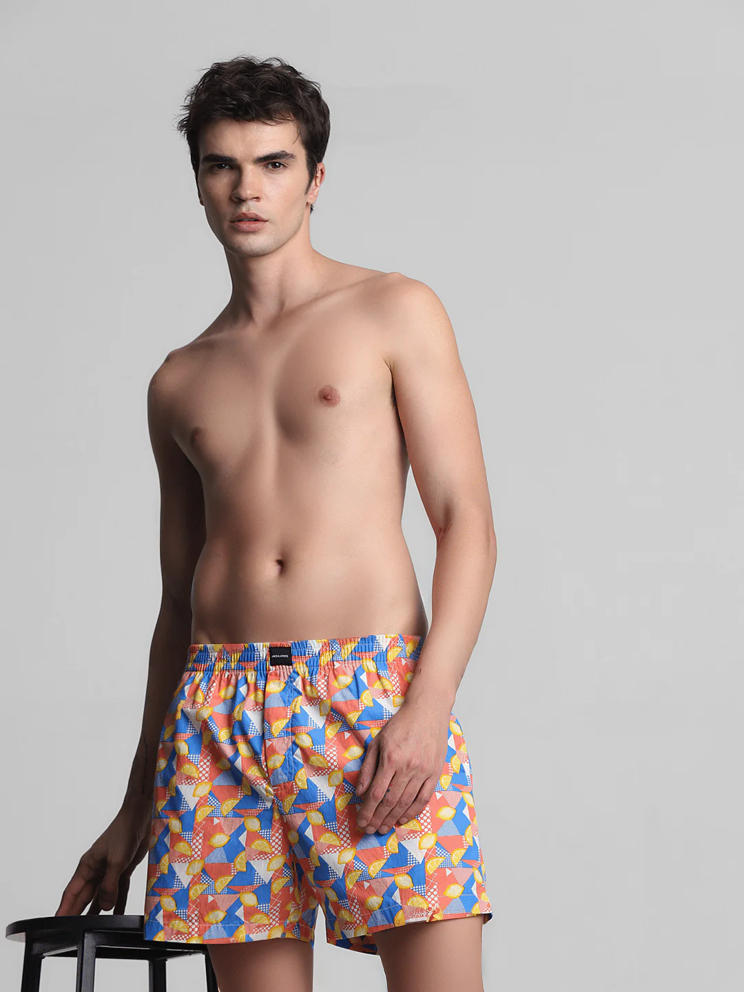 White Lemonade Print Cotton Boxers - Image 5