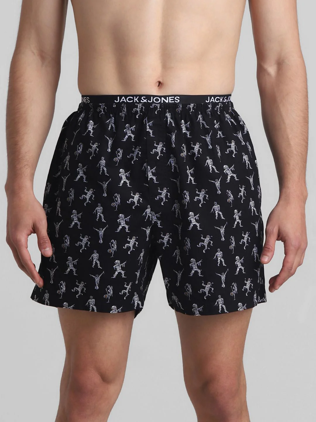 Black Dancing Mummy Print Boxers