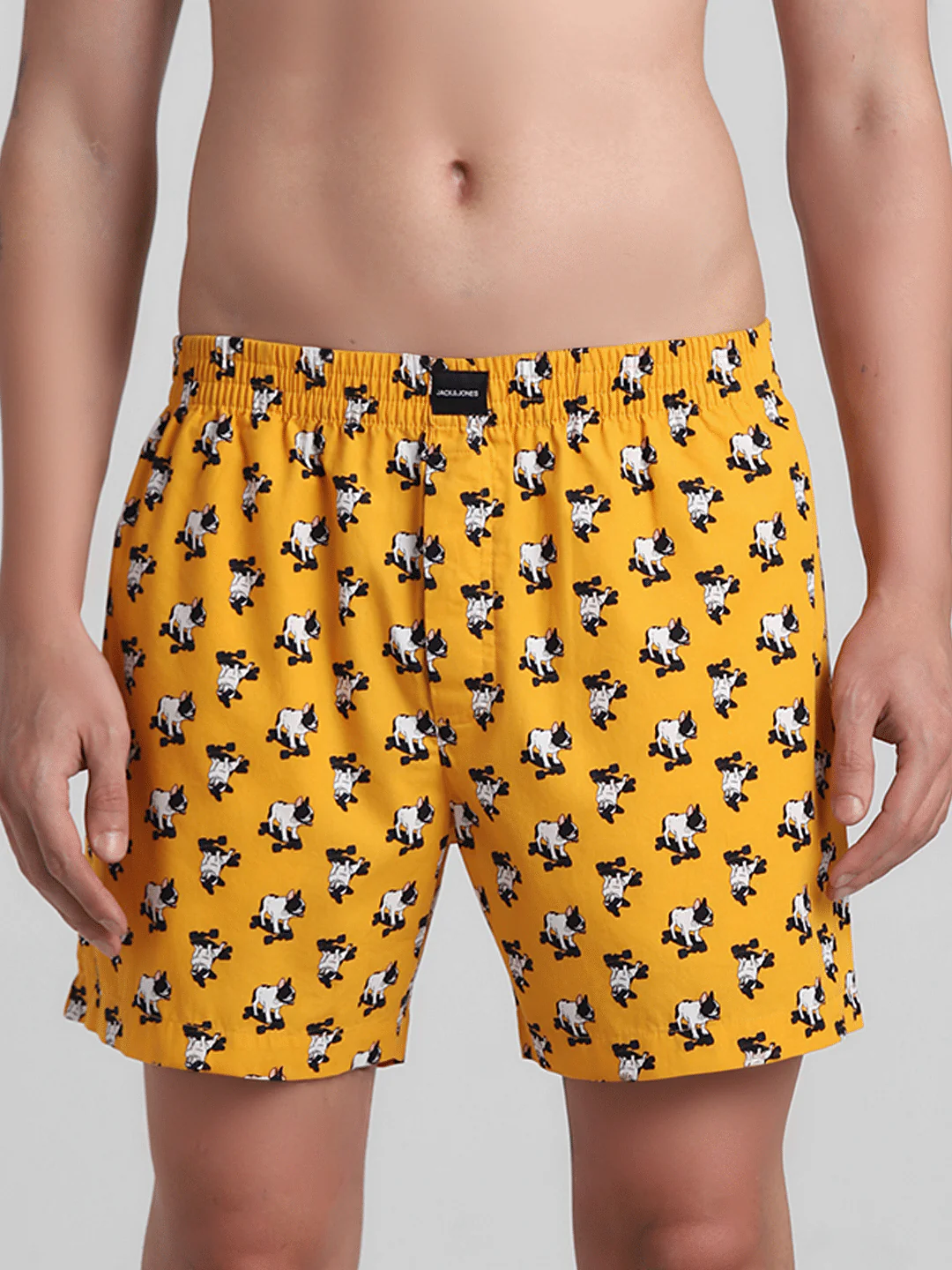 Orange Doggo Print Cotton Boxers