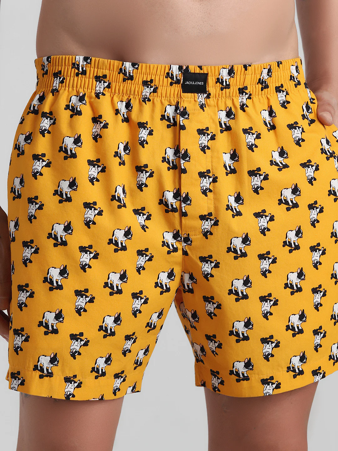 Orange Doggo Print Cotton Boxers - Image 4