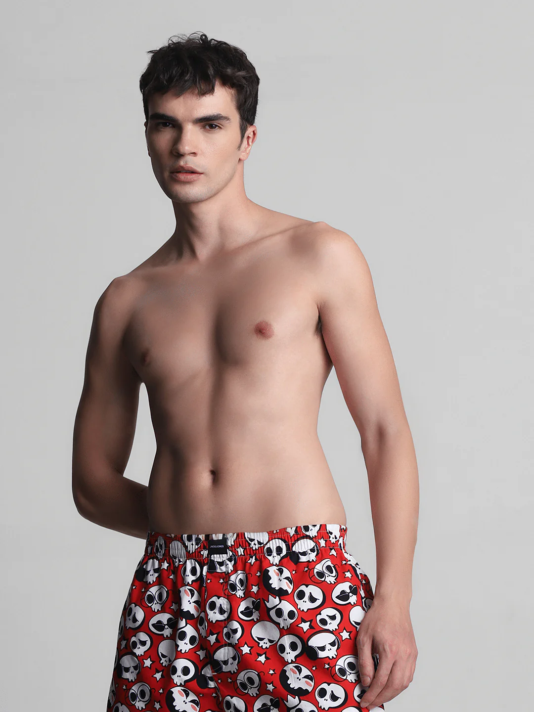 Red Printed Cotton Boxers - Image 5