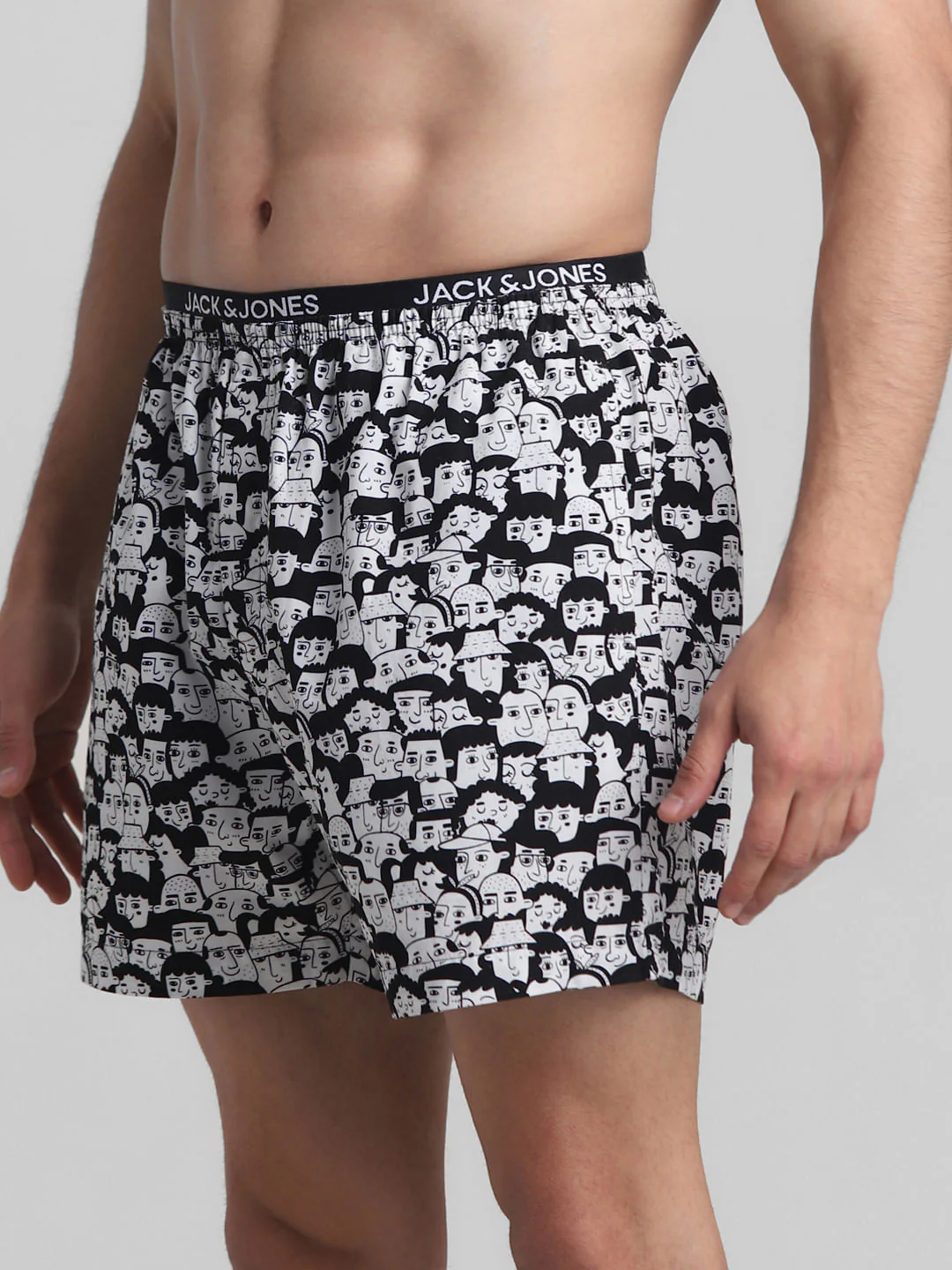 Black & White Printed Boxers - Image 2