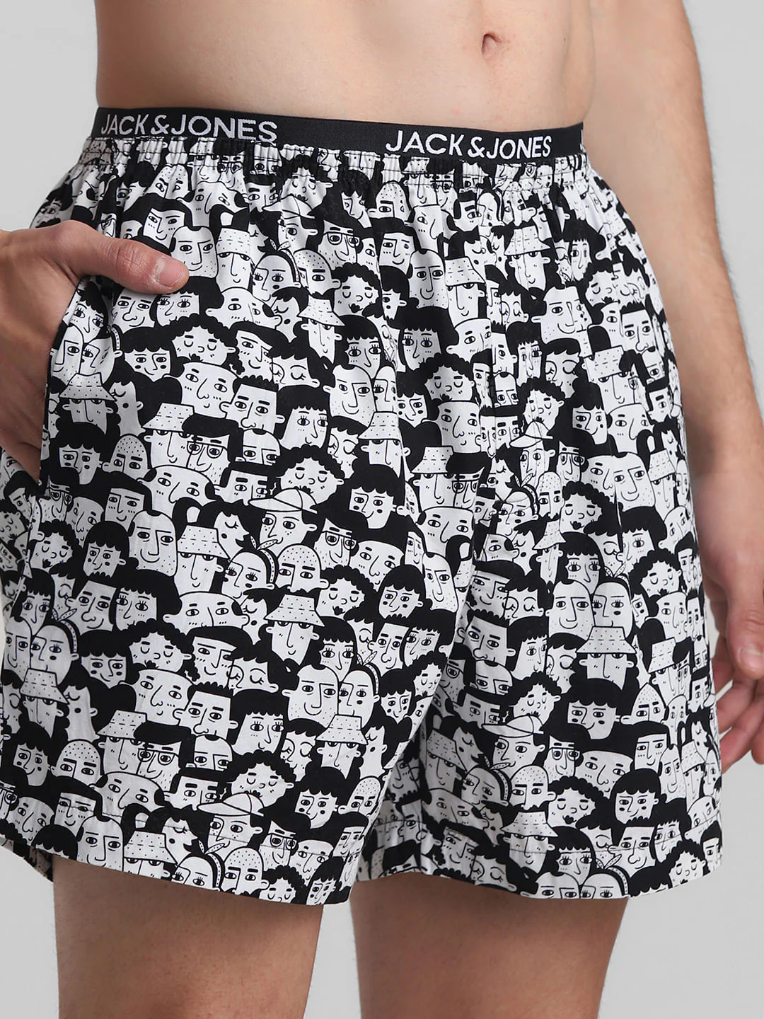 Black & White Printed Boxers - Image 4