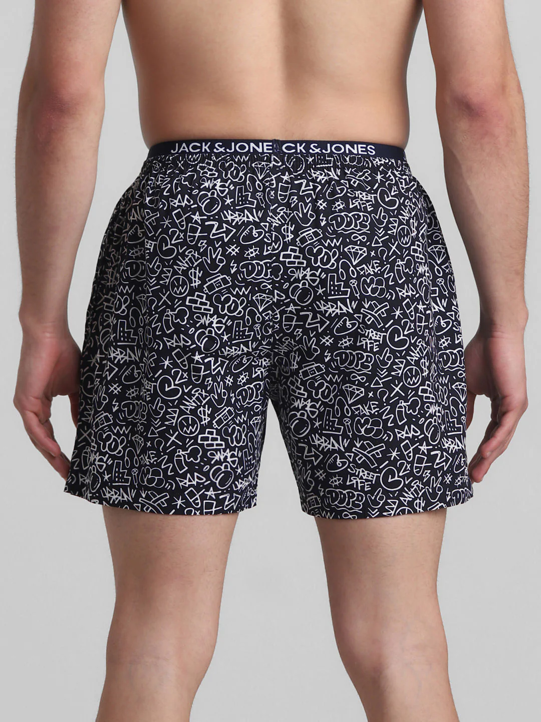 Navy Blue Printed Boxers - Image 3