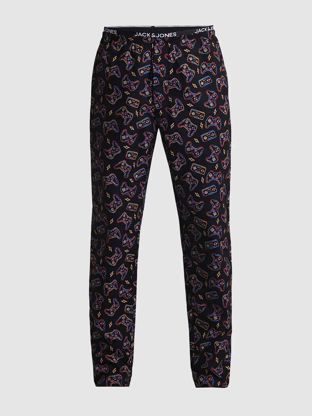 Black Printed Cotton Pyjamas - Image 6
