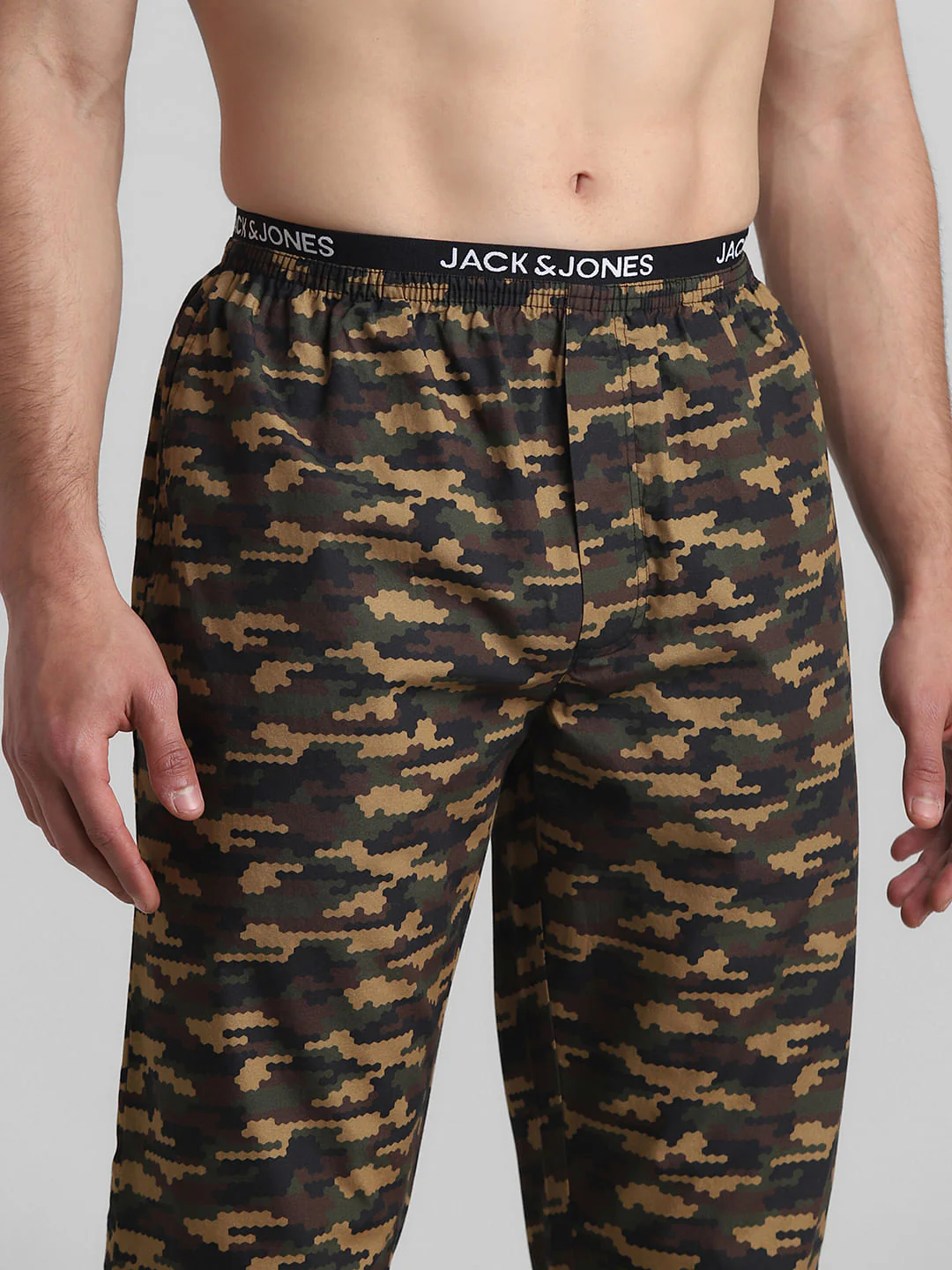 Olive Camo Print Cotton Pyjamas - Image 4
