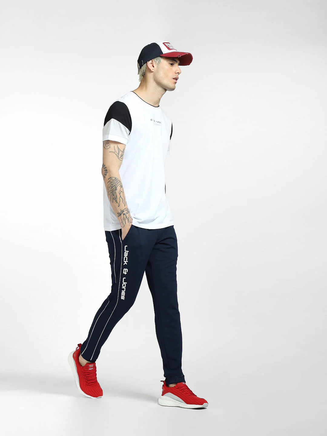 Blue Twill Sweatpants