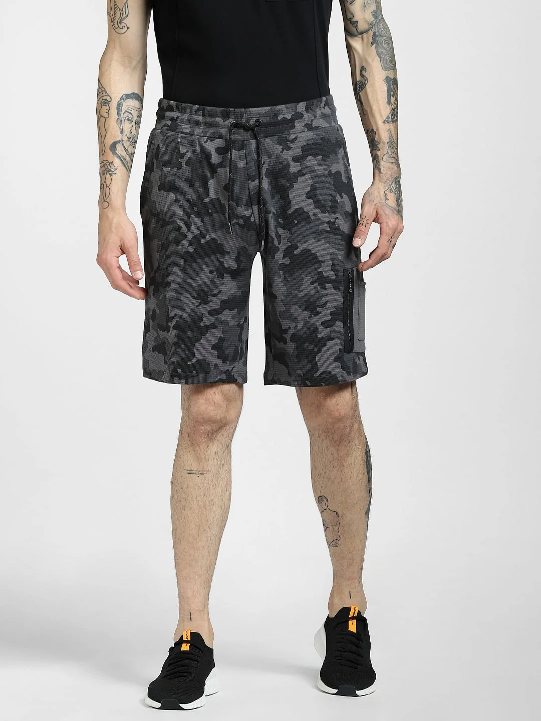 Black Camo Sweatshorts - Image 2